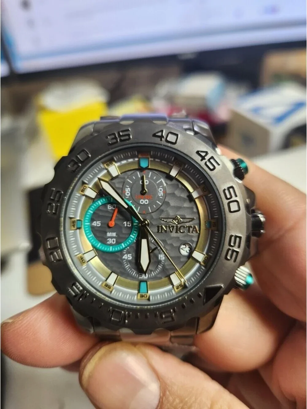 Invicta Pro Diver Men's Watch - 54mm. Gunmetal (50253)